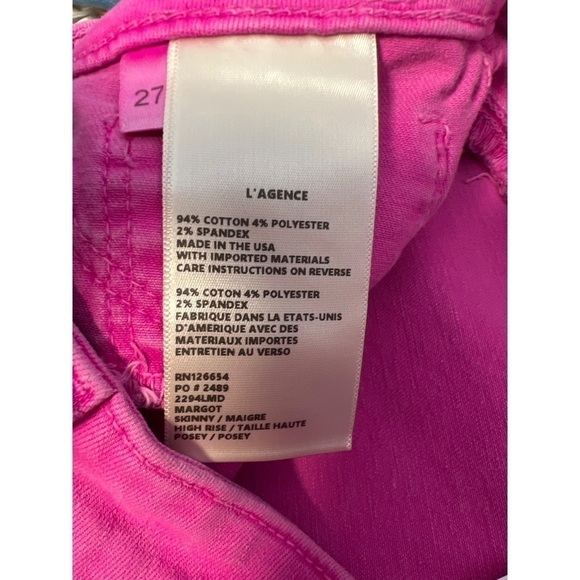 NWT L'AGENCE Margot Jean Posey 27 - Picture 6 of 8